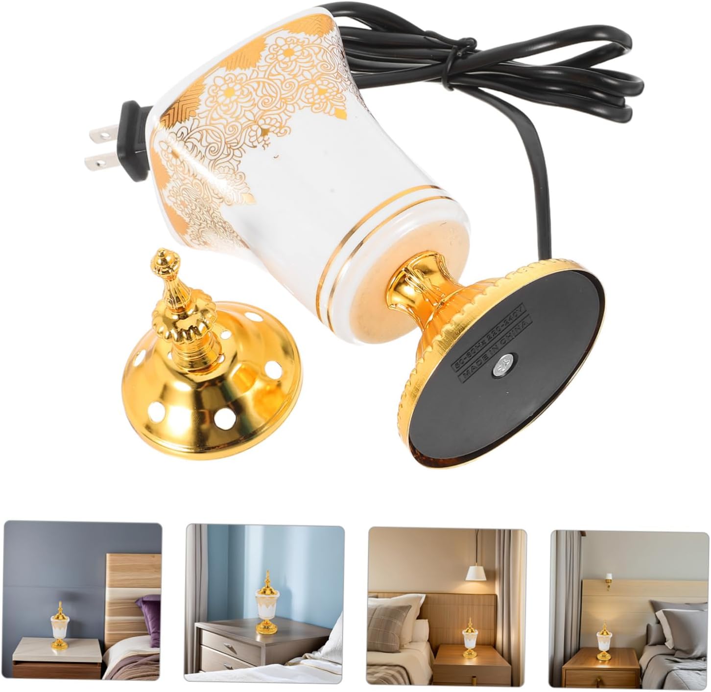 BESTYASH Electric Ceramic Incense Burner for Home Decor