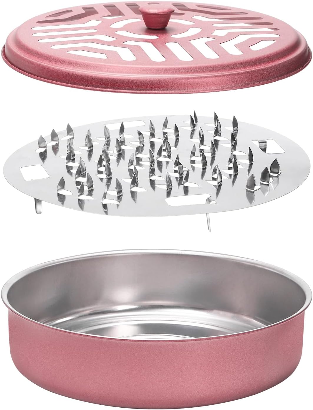 Elsjoy 8 Pack Mosquito Coil Holders Stainless Steel Portable Burners