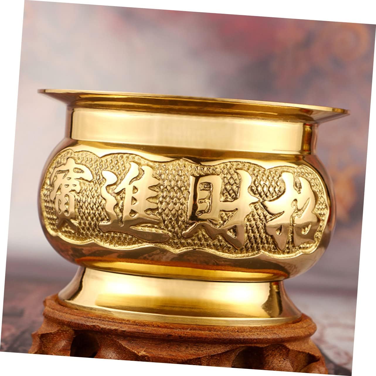 Delicate Gold Incense Burner for Home Decoration and Meditation