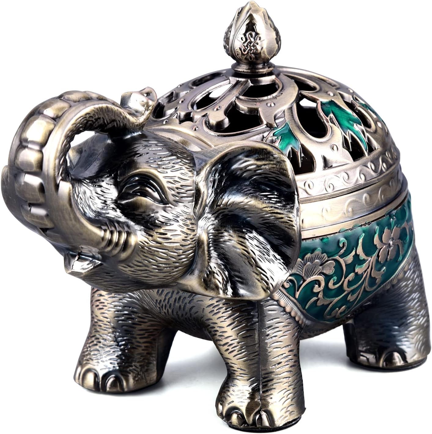 K COOL Elephant Incense Holder with Lid