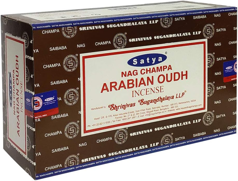 TRUMIRI Arabian Oudh Incense Sticks and Holder Bundle