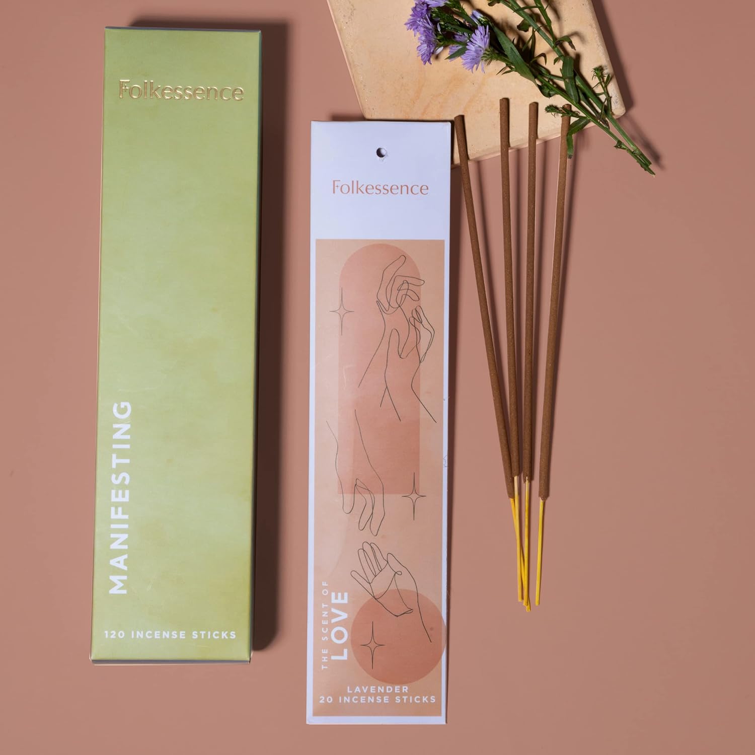 Folkulture Incense Sticks Set of 6 120 pcs 45 Min Burn Time