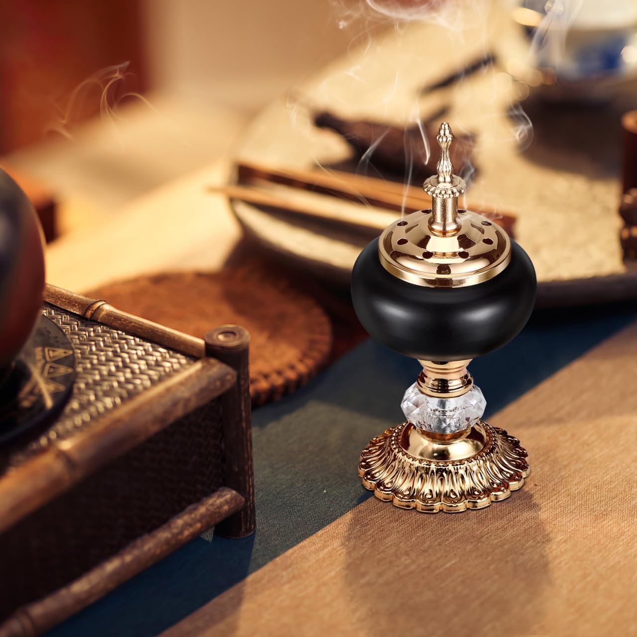 PRETYZOOM Resin Incense Burner with Handle