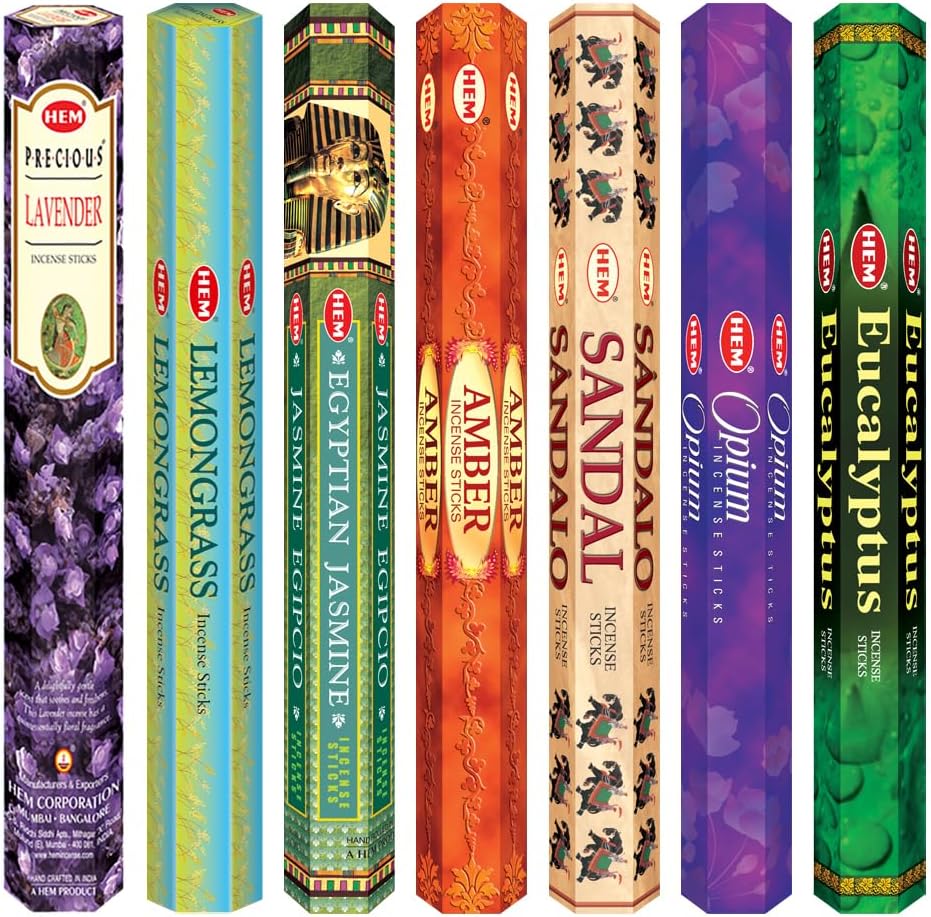 HEM Assorted Incense Sticks Pack of 6 - 120 Sticks