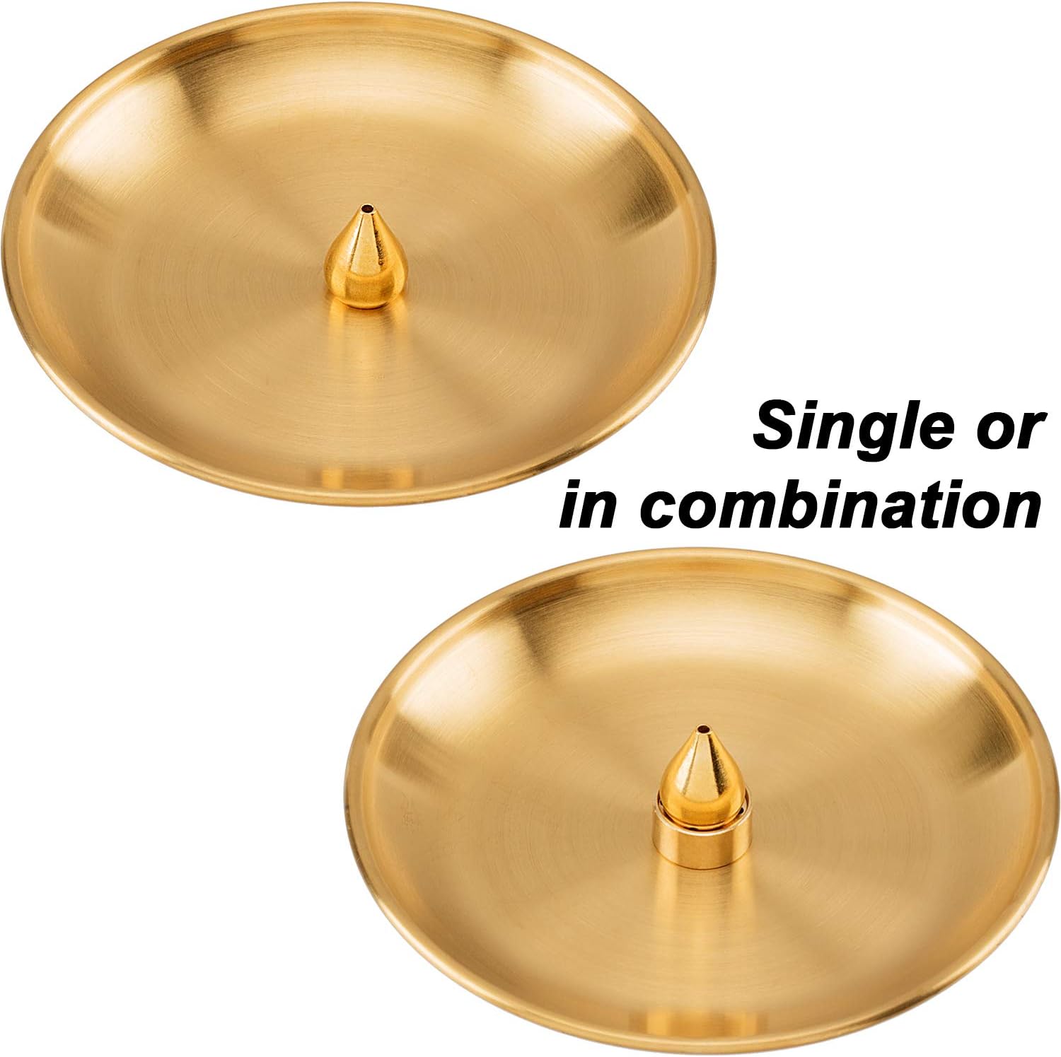 OIIKI Brass Incense Holder with 3 Styles