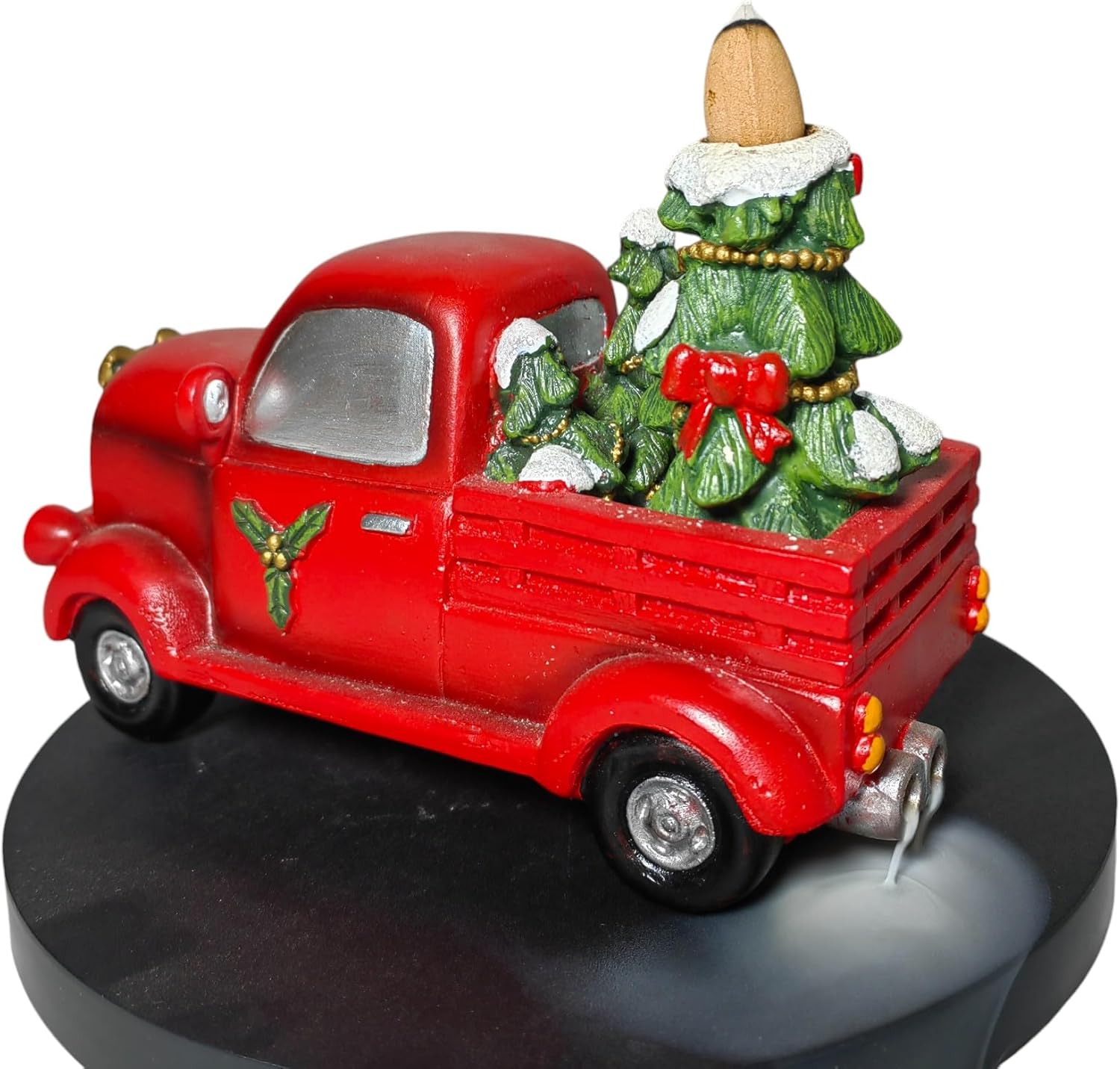 Hosley Red Truck Incense Cone Holder with 20 Cones