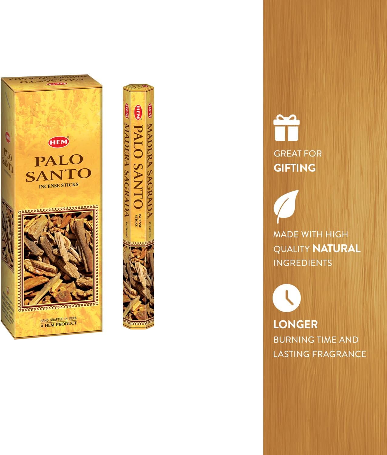 HEM Palo Santo Incense Sticks 120 Total