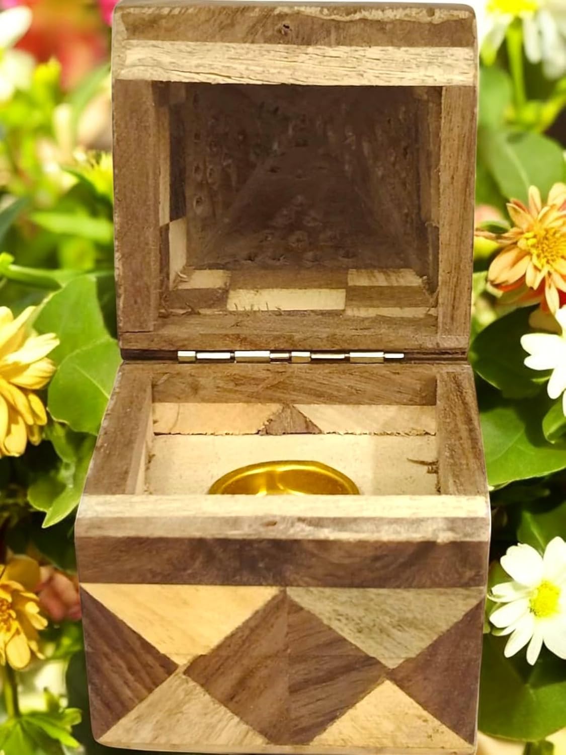 Wooden Temple Incense Cone Burner with Jointed Design