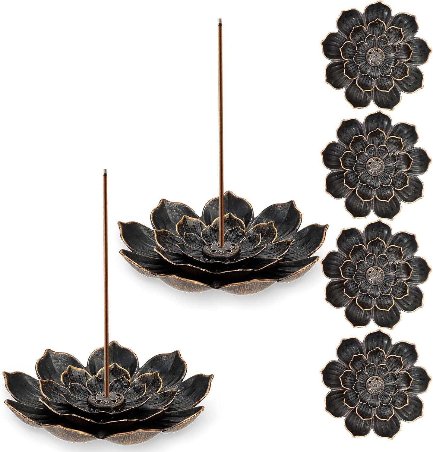 6 Pcs Lotus Incense Holders for Home Yoga Sauna SPA