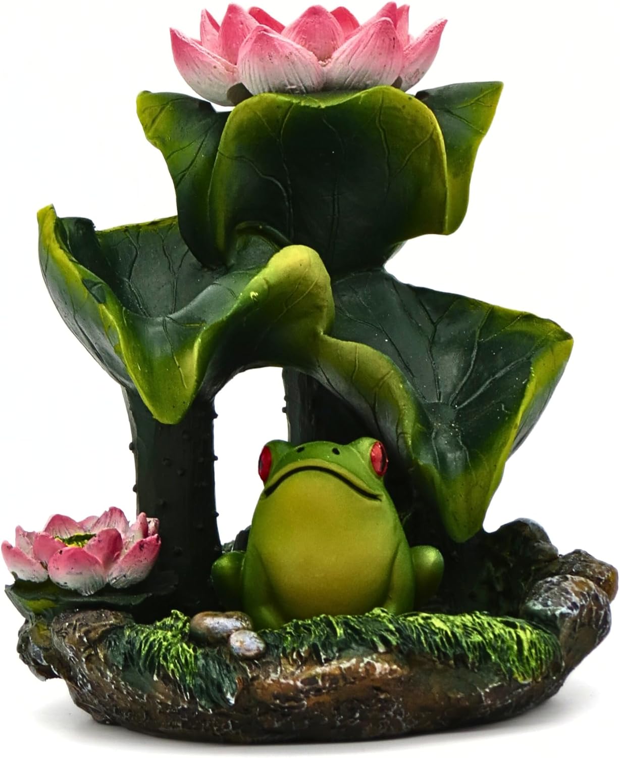 Fantasy Gifts Frog Under Lily Pads Incense Holder