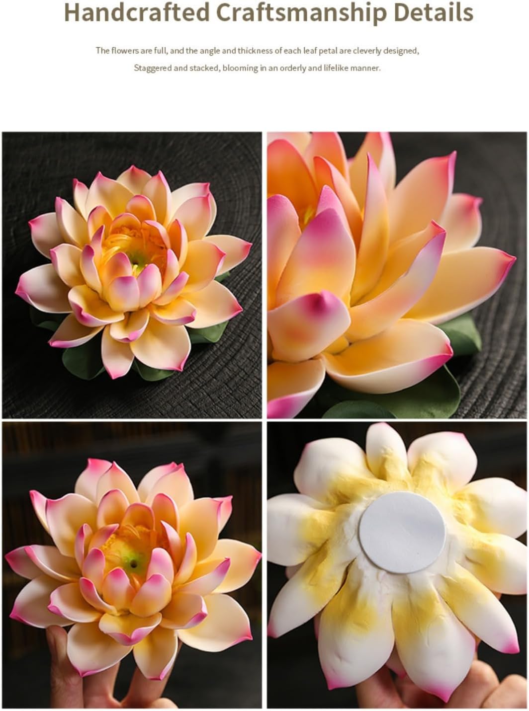 Zen Ceramic Water Lily Incense Stick Holder