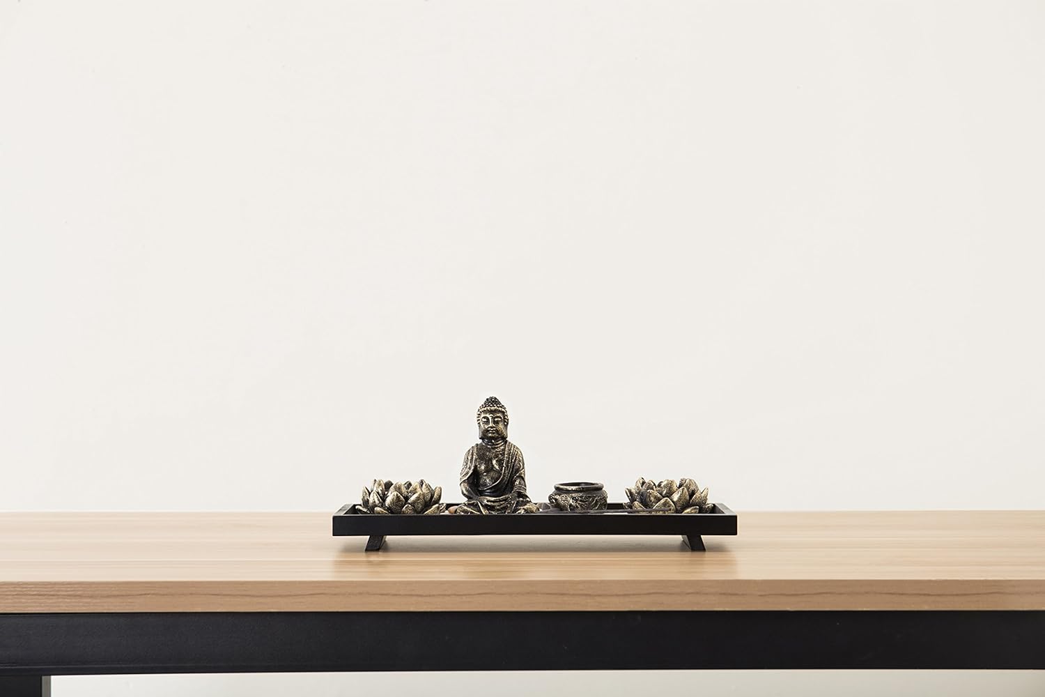 MyGift Desktop Zen Garden Kit with Buddha Statue and Incense Holder