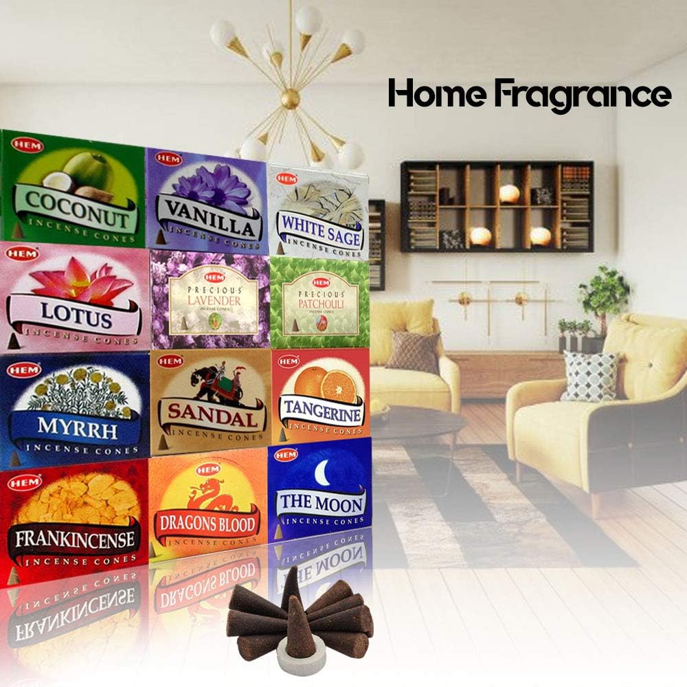 HEM Assorted Incense Cones - 120 Total