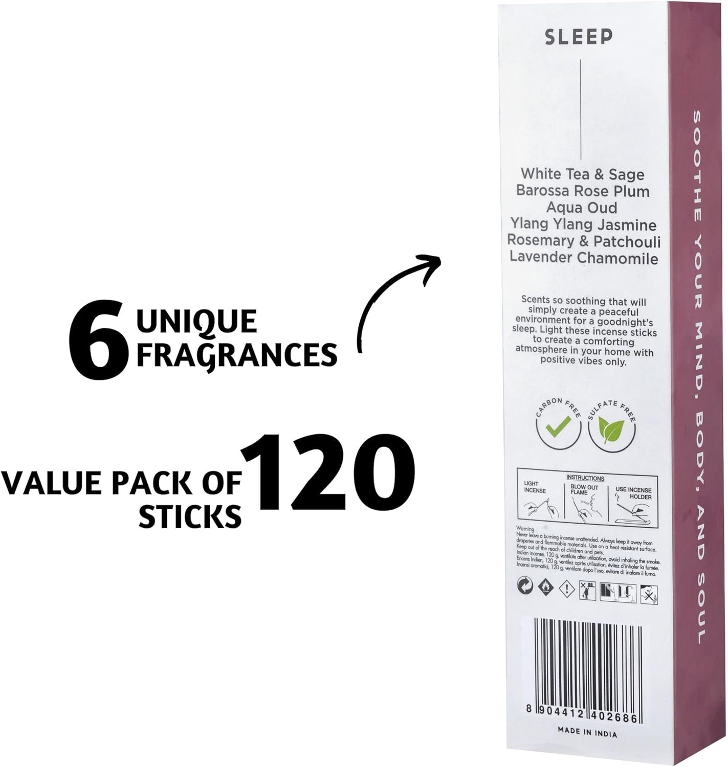 Folkulture Incense Sticks Variety Pack Set of 6