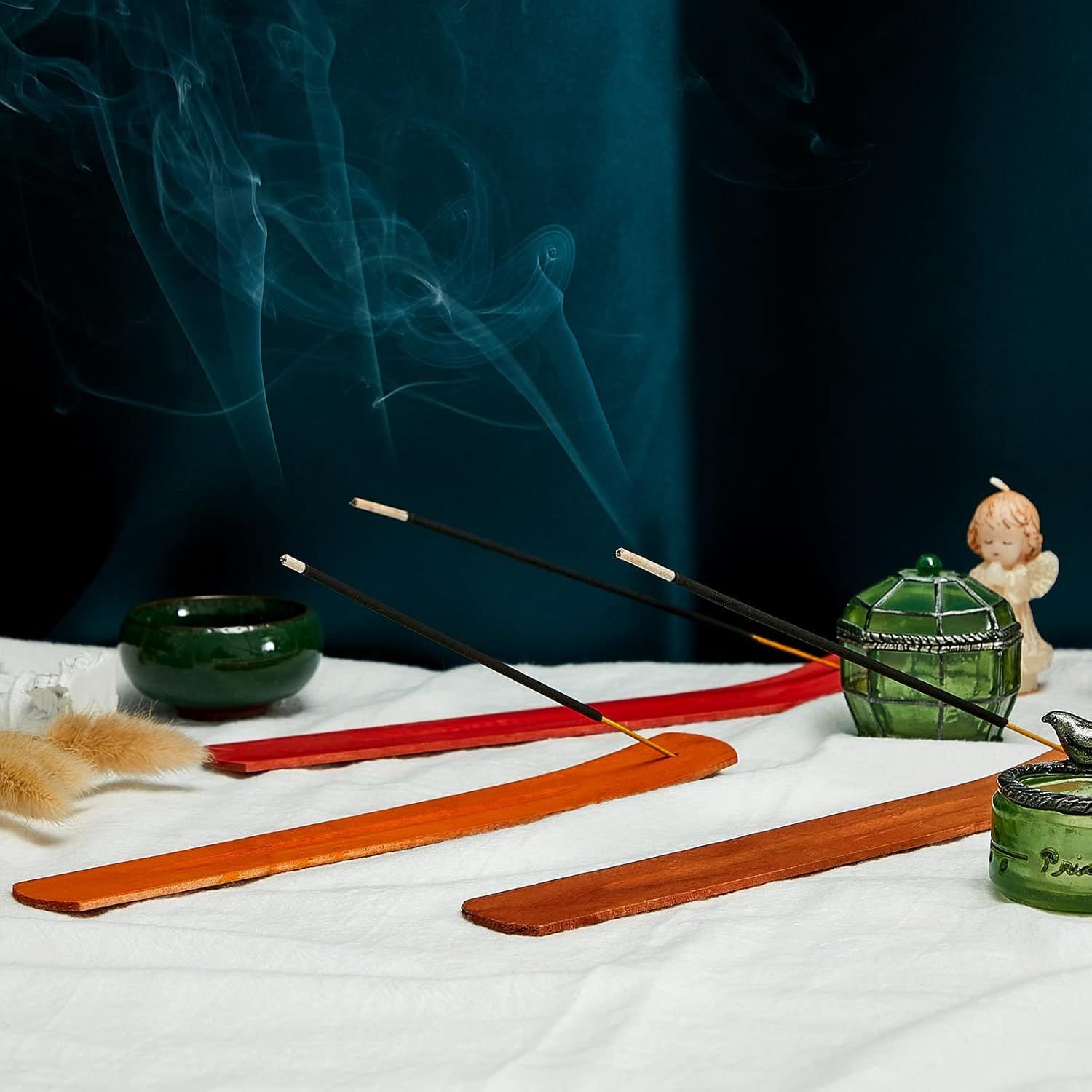 Cunhill Wooden Incense Stick Holder Set 12 Pieces