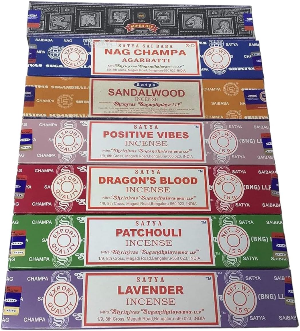 Giftbrit Satya Incense Gift Set 15gms x 7 Packs