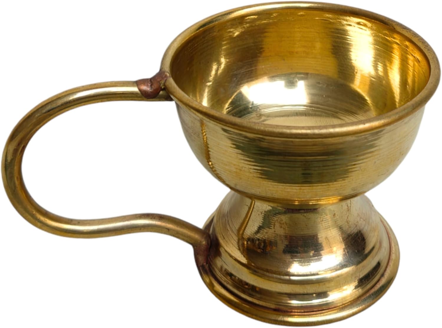 Traditional Brass Dhoop Dani with Handle 5 Inch Incense Holder
