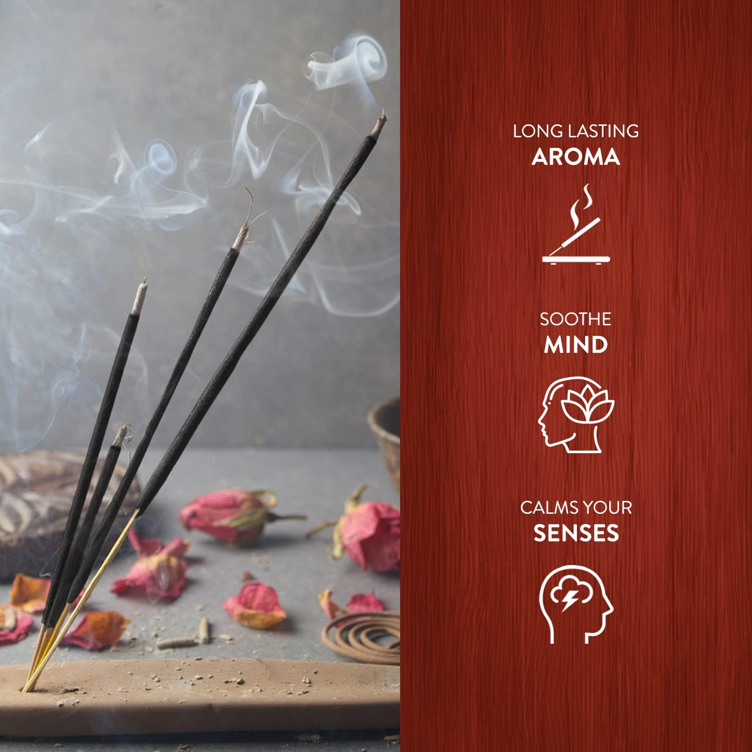 HEM Amber Box of Six 20 Gram Incense Tubes