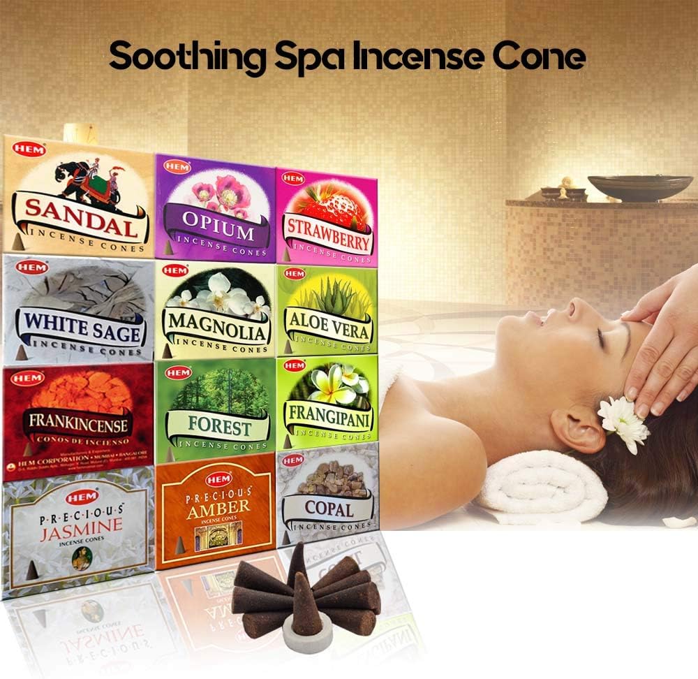 HEM 12 Assorted Boxes of Incense Cones