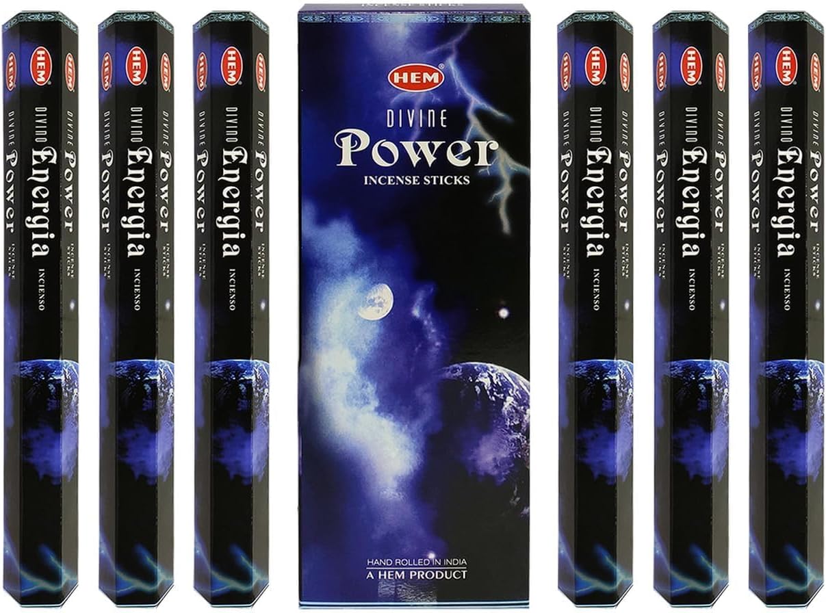 HEM Divine Power Incense Sticks 120 Sticks 6 Boxes 9 Inches Long