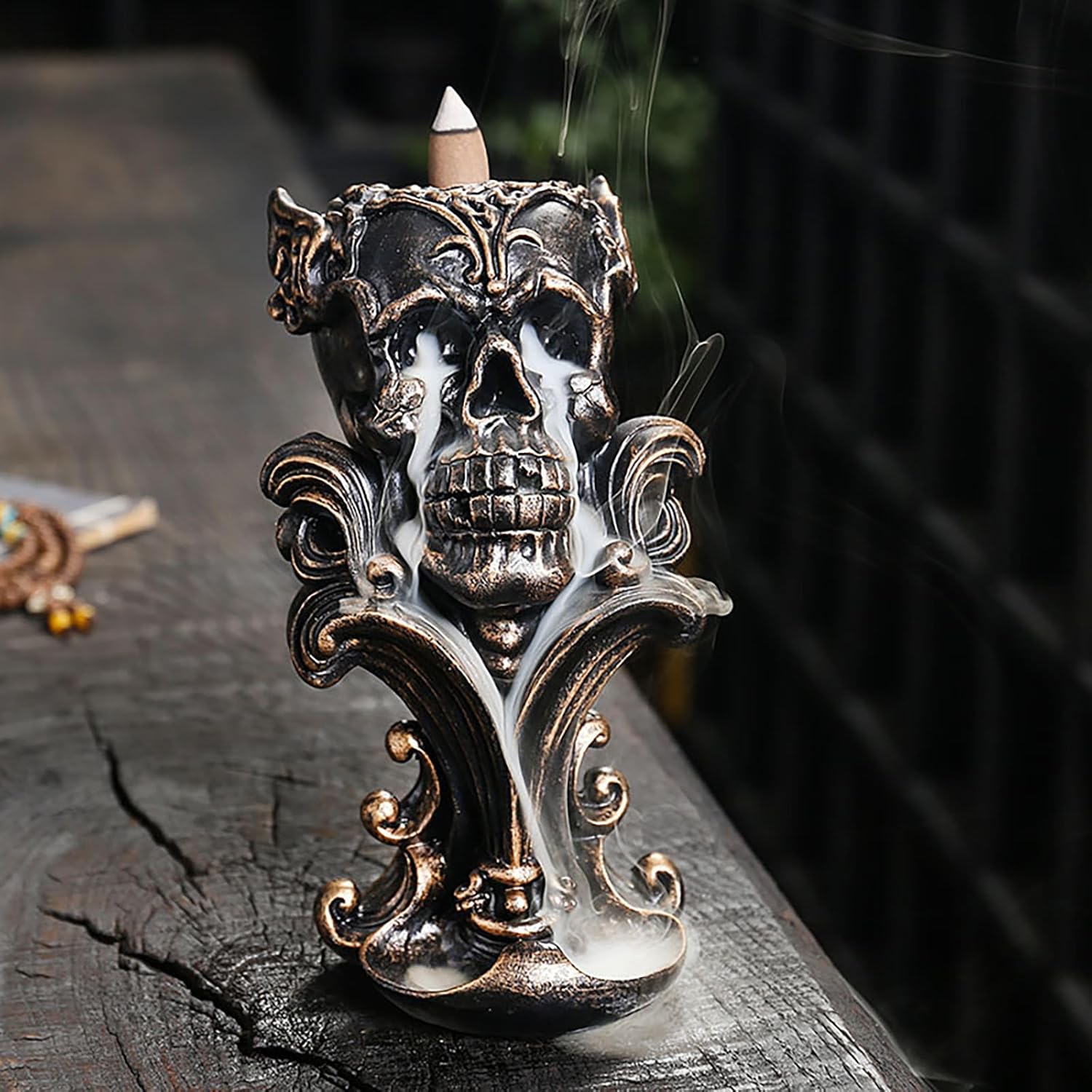Comeon Backflow Incense Burner Skull Design