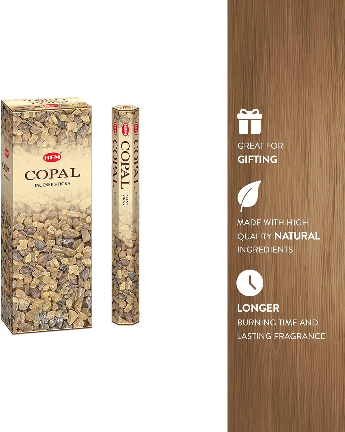 HEM Copal Incense Sticks 20 Stick Tubes Box of Six