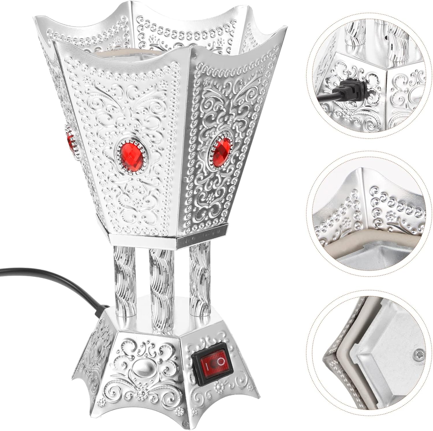 SEWACC Bakhoor Electric Incense Burner Silver