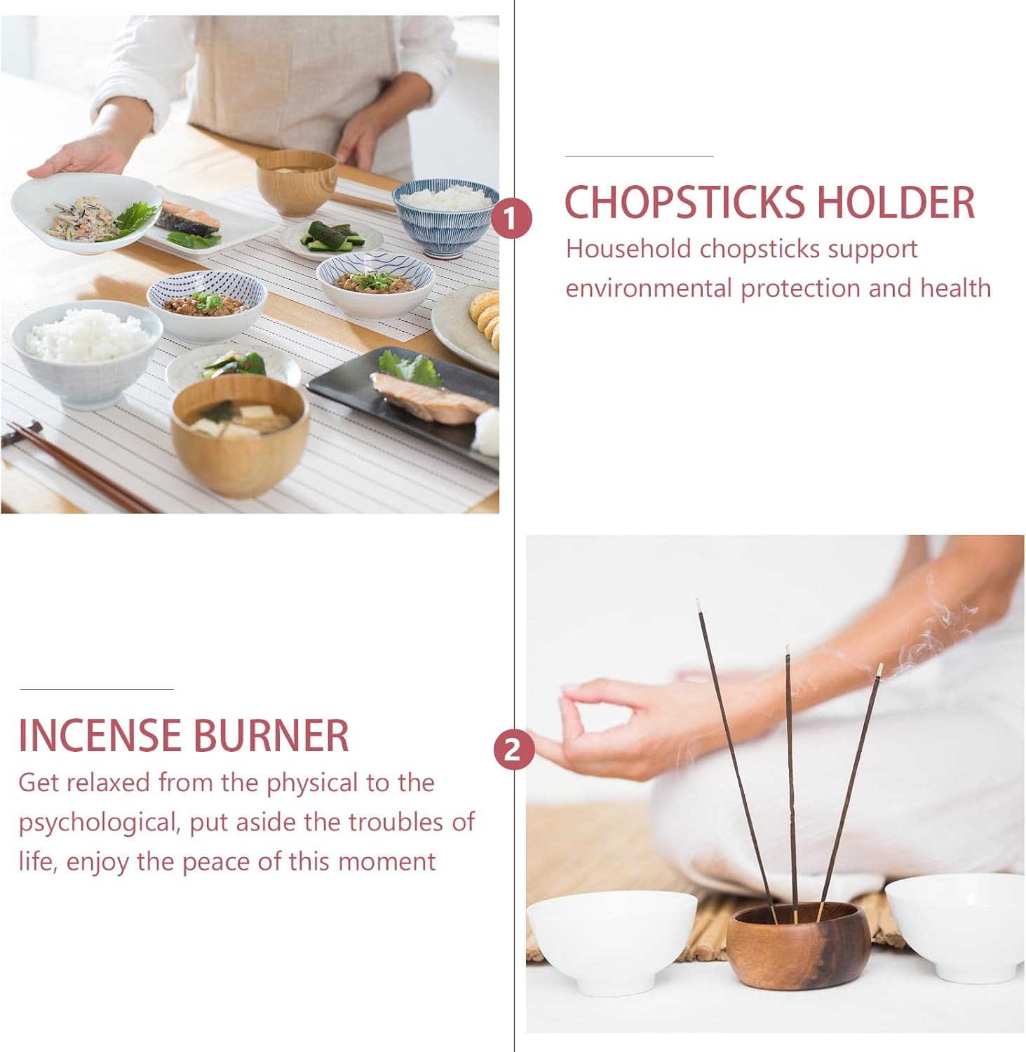IMIKEYA 4pcs Cherry Blossom Incense Holder Set
