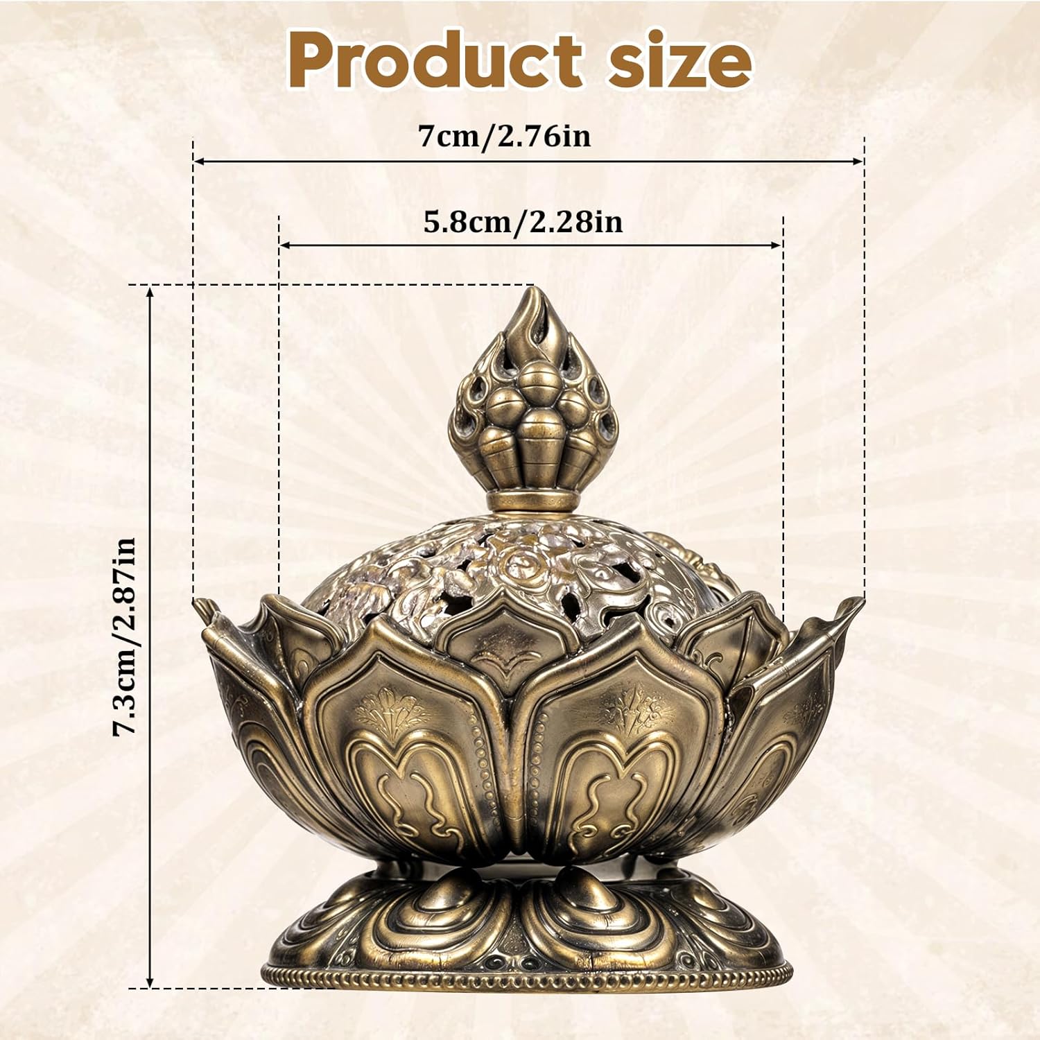 Classic Lotus Incense Burner Holder