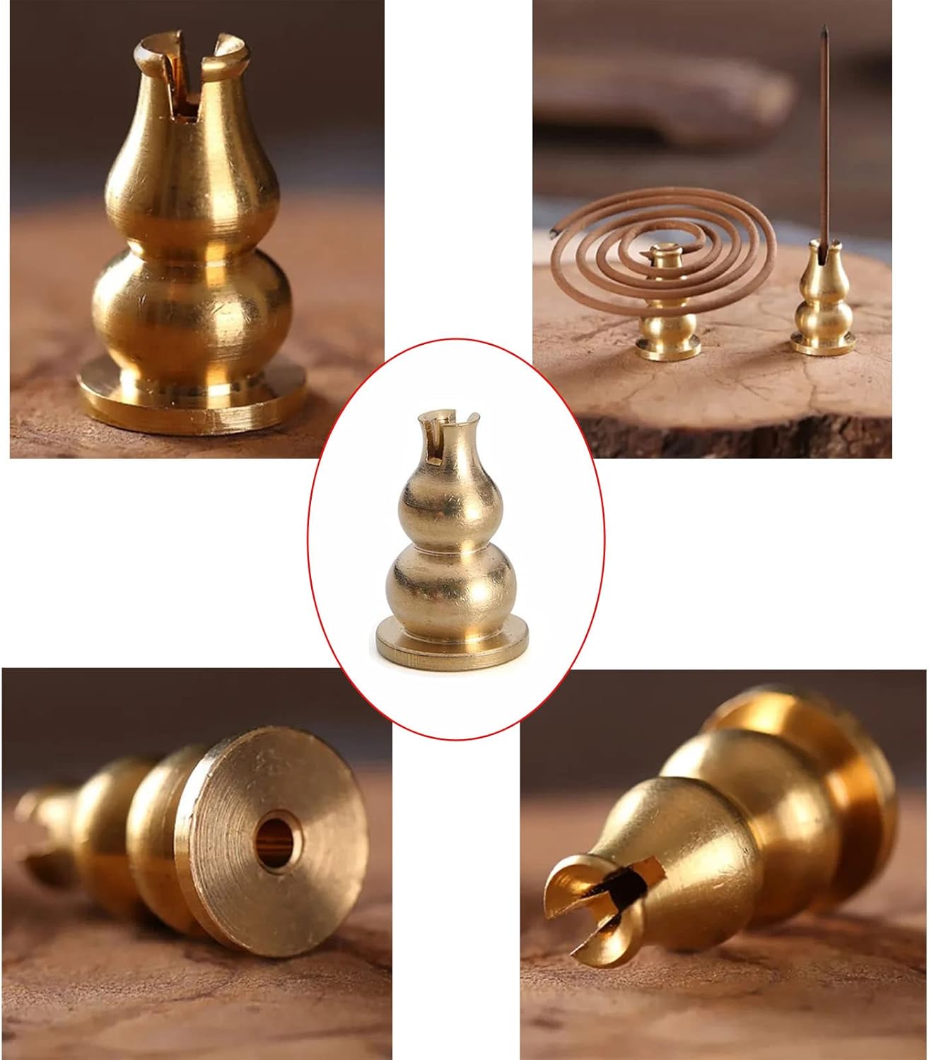 3 Pack Copper Incense Burner Replacement Holders