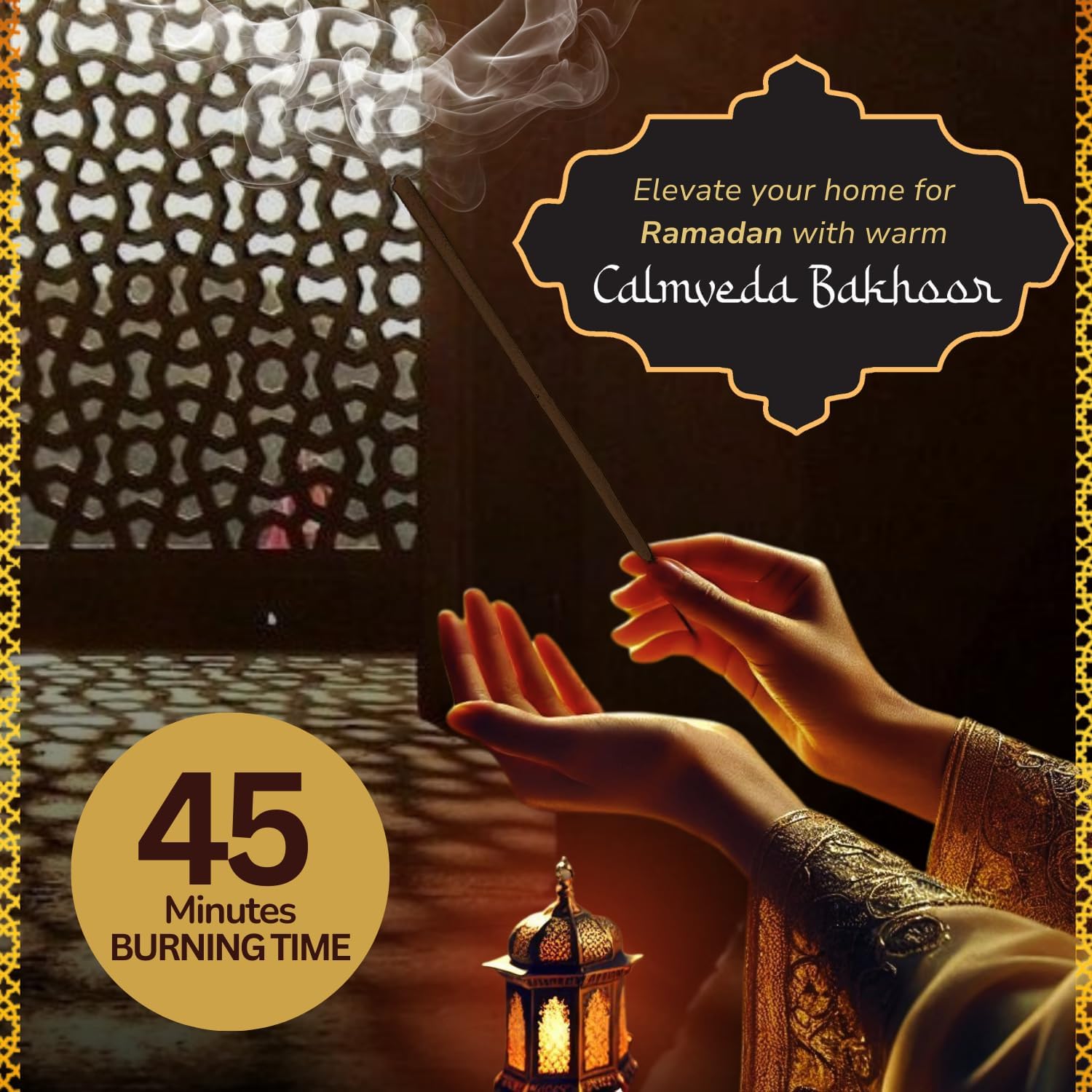 Calmveda Arabian Oud Bakhoor Incense Sticks - 3 Variants 40 Sticks