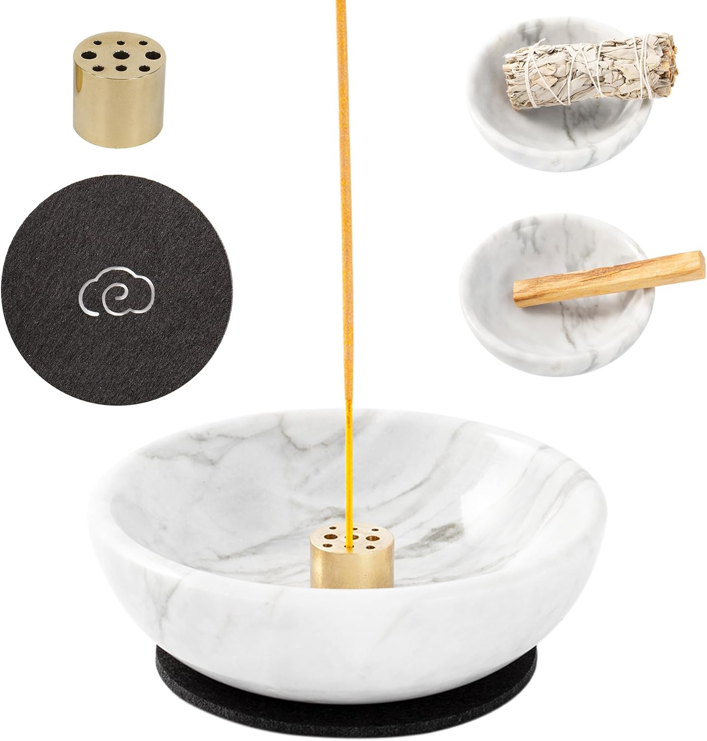4 in 1 Incense Burner with Ash Catcher