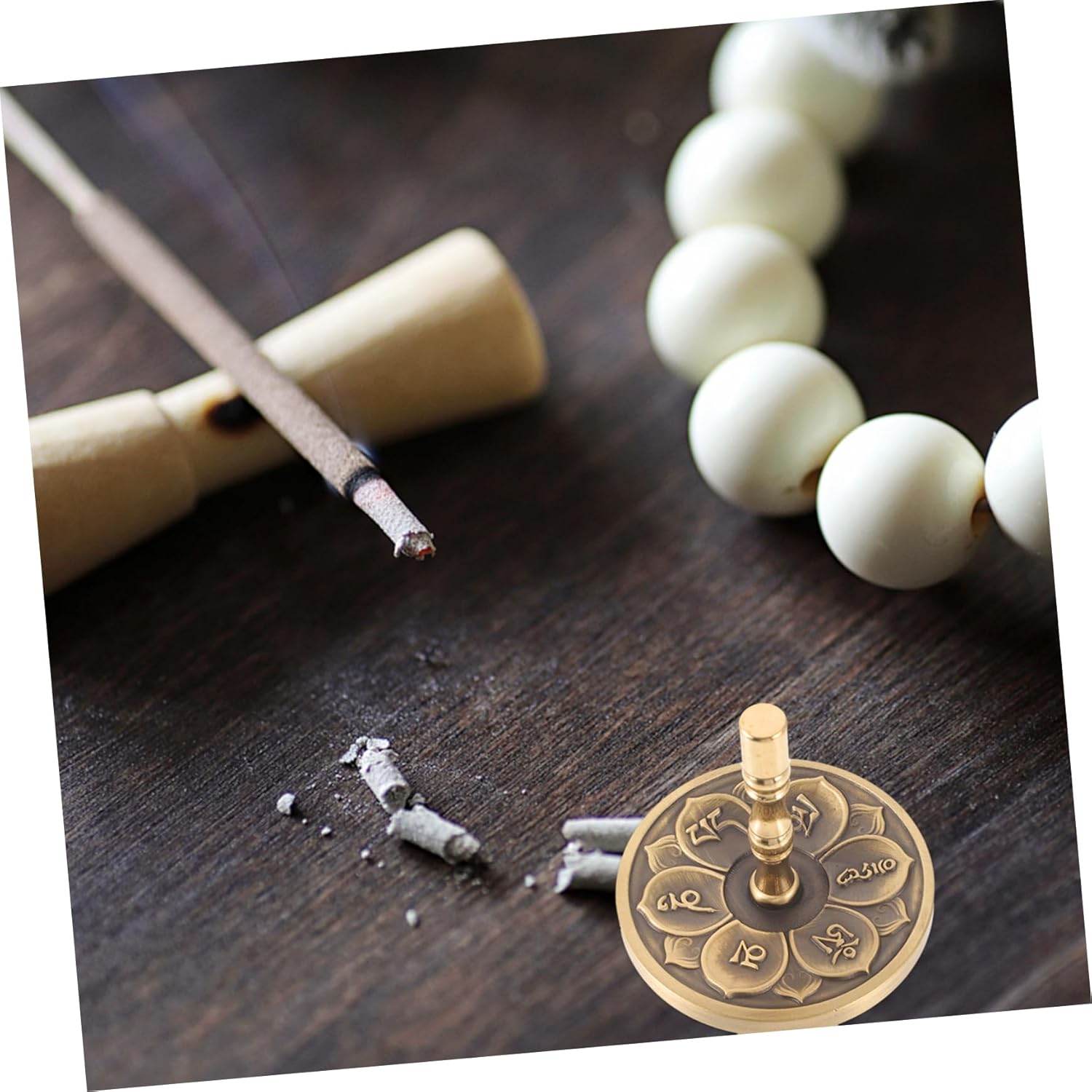 Six Character Proverbs Incense Press Molds Copper Decorative