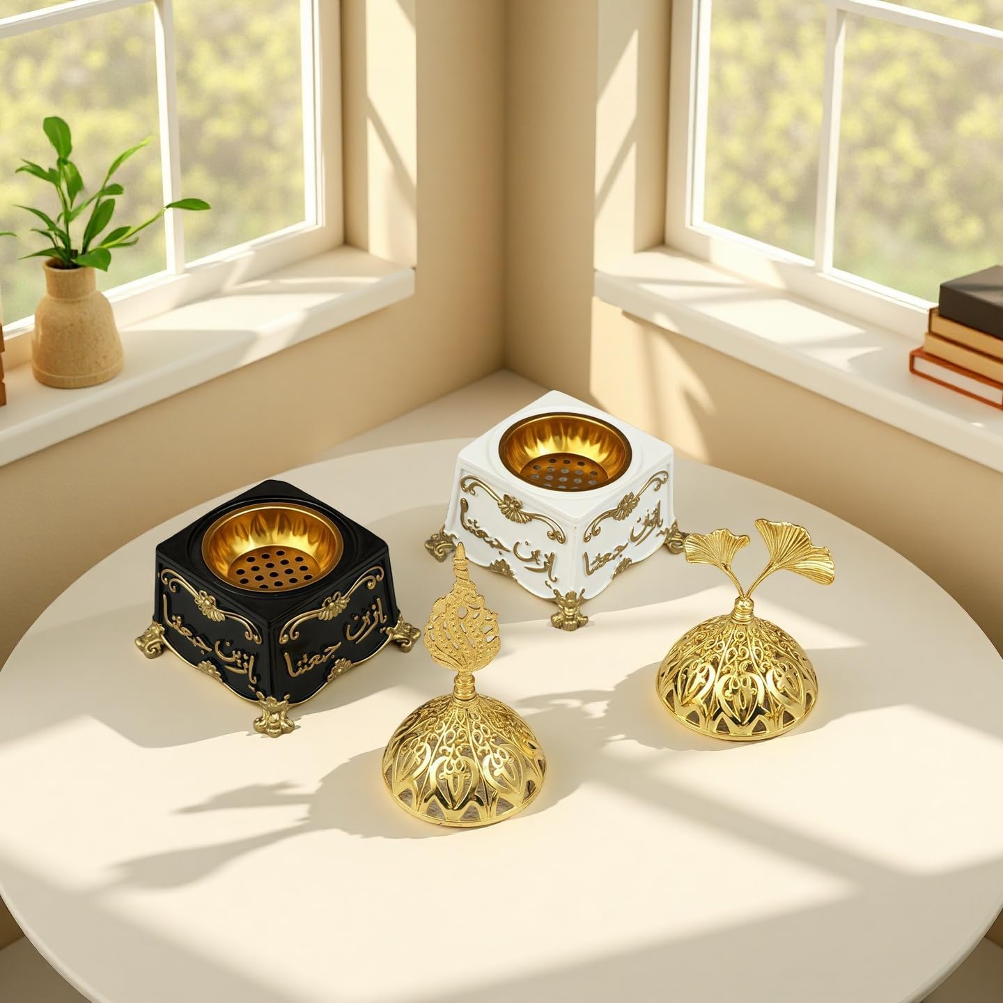 Zen Meditation Incense Burner - Resin Aromatherapy Decor for Home and Office