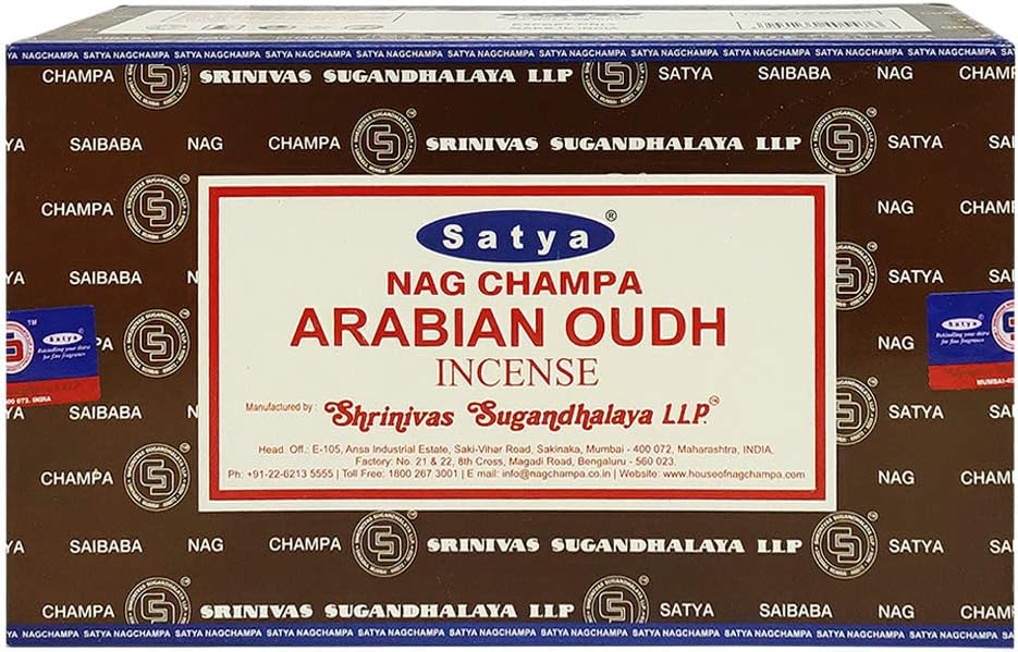 TRUMIRI Arabian Oudh Incense Sticks and Holder Bundle