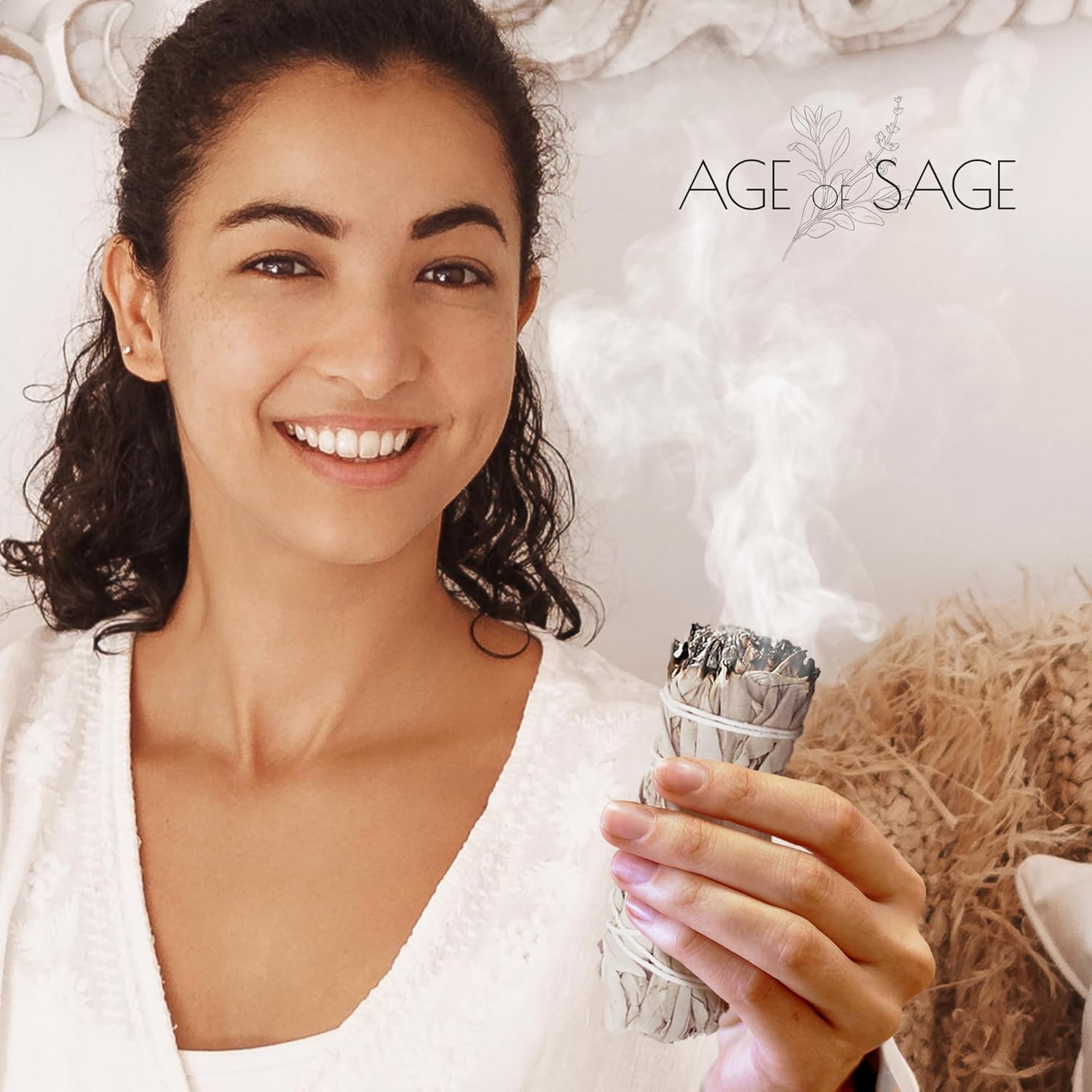 Age of Sage White Sage Smudge Sticks 3 Pack 4 Inch Long