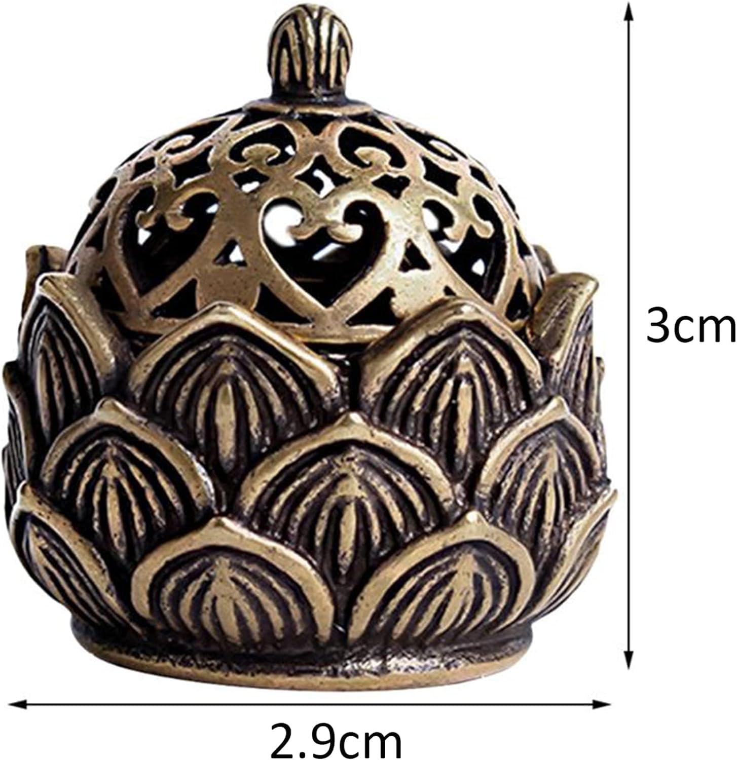 Gold Lotus Incense Burner for Home Fragrance