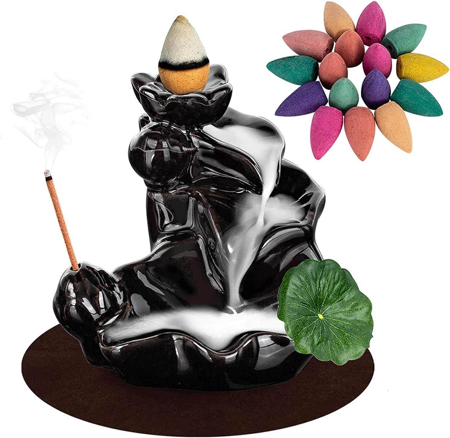 DK177 Waterfall Incense Holder with 20 Cones