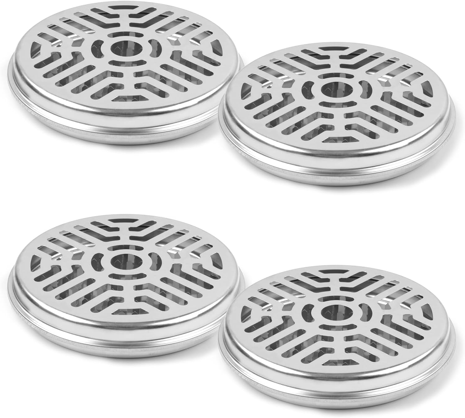 4 Pack Mosquito Coil Holders with Cover for Outdoor Use