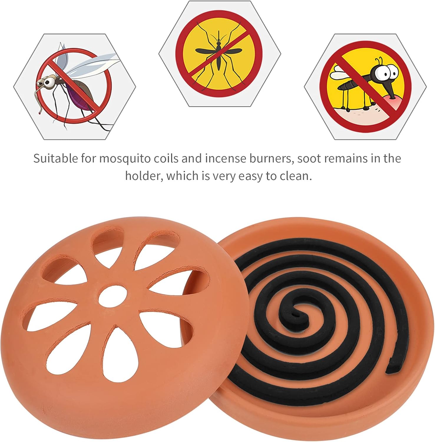 BESPORTBLE 2Pcs Resin Mosquito Coil Burner Holder