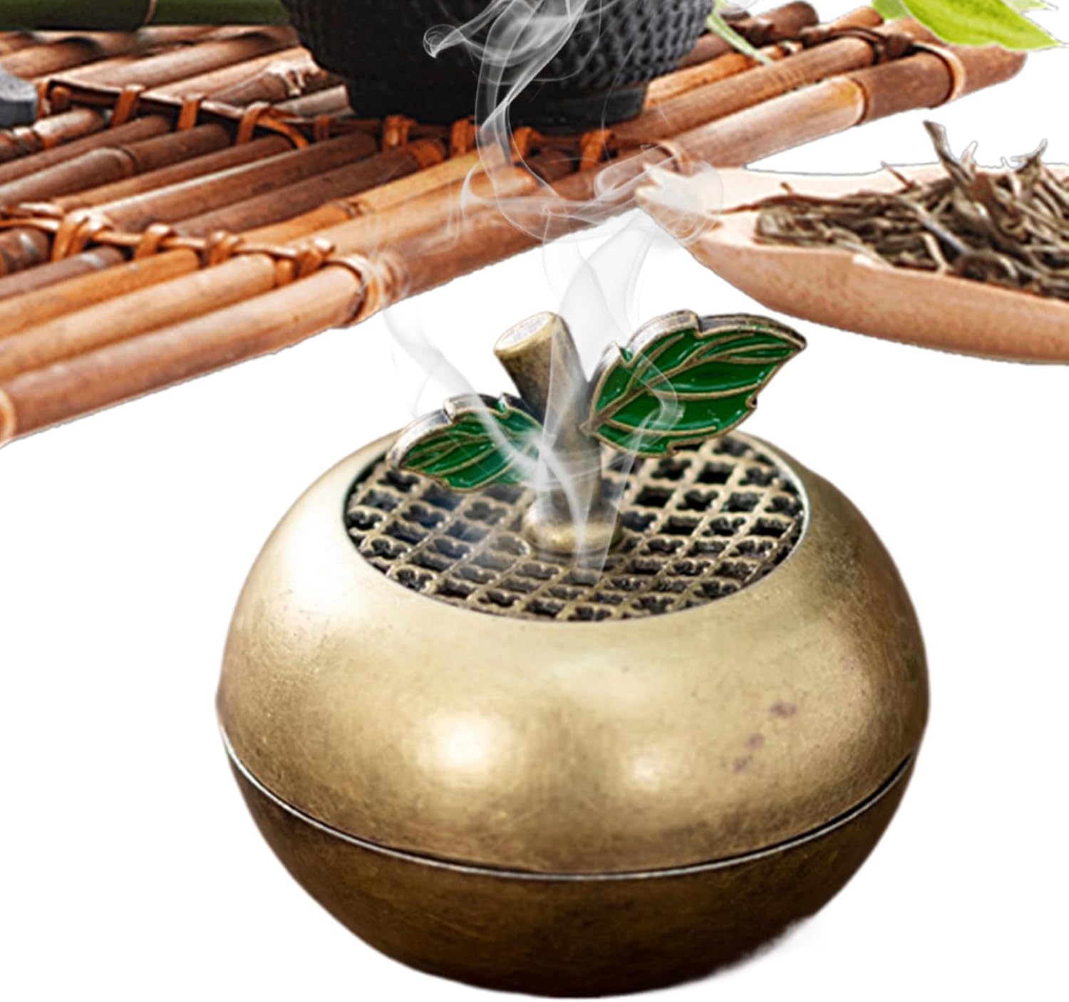 Incense Cone Holder with Chinese Design for Home and Yoga