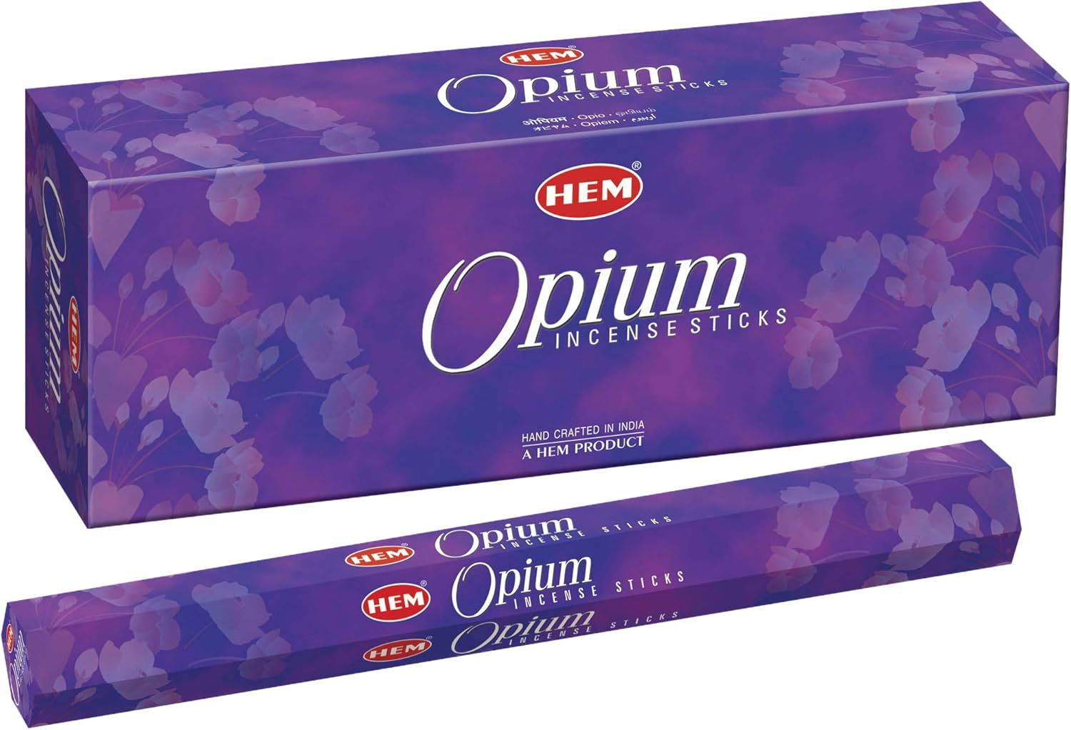Hem Black Opium Incense Sticks 120 Sticks 6 Boxes 9 Inches