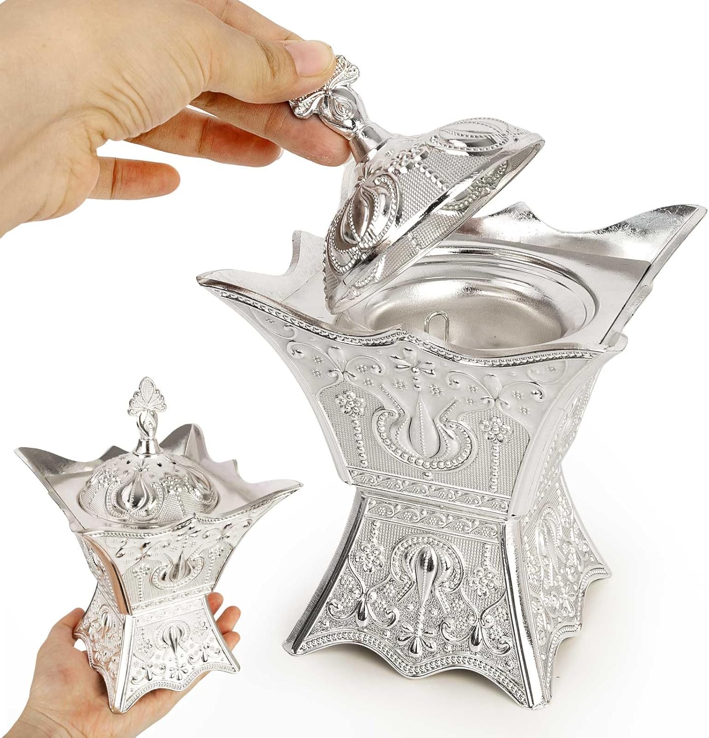 Bakhoor Incense Burner - Trophy Shape Silver