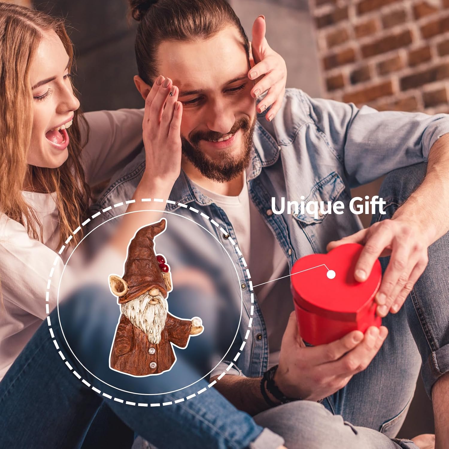 Gnome Incense Holder for Sticks and Cones Unique Christmas Decor