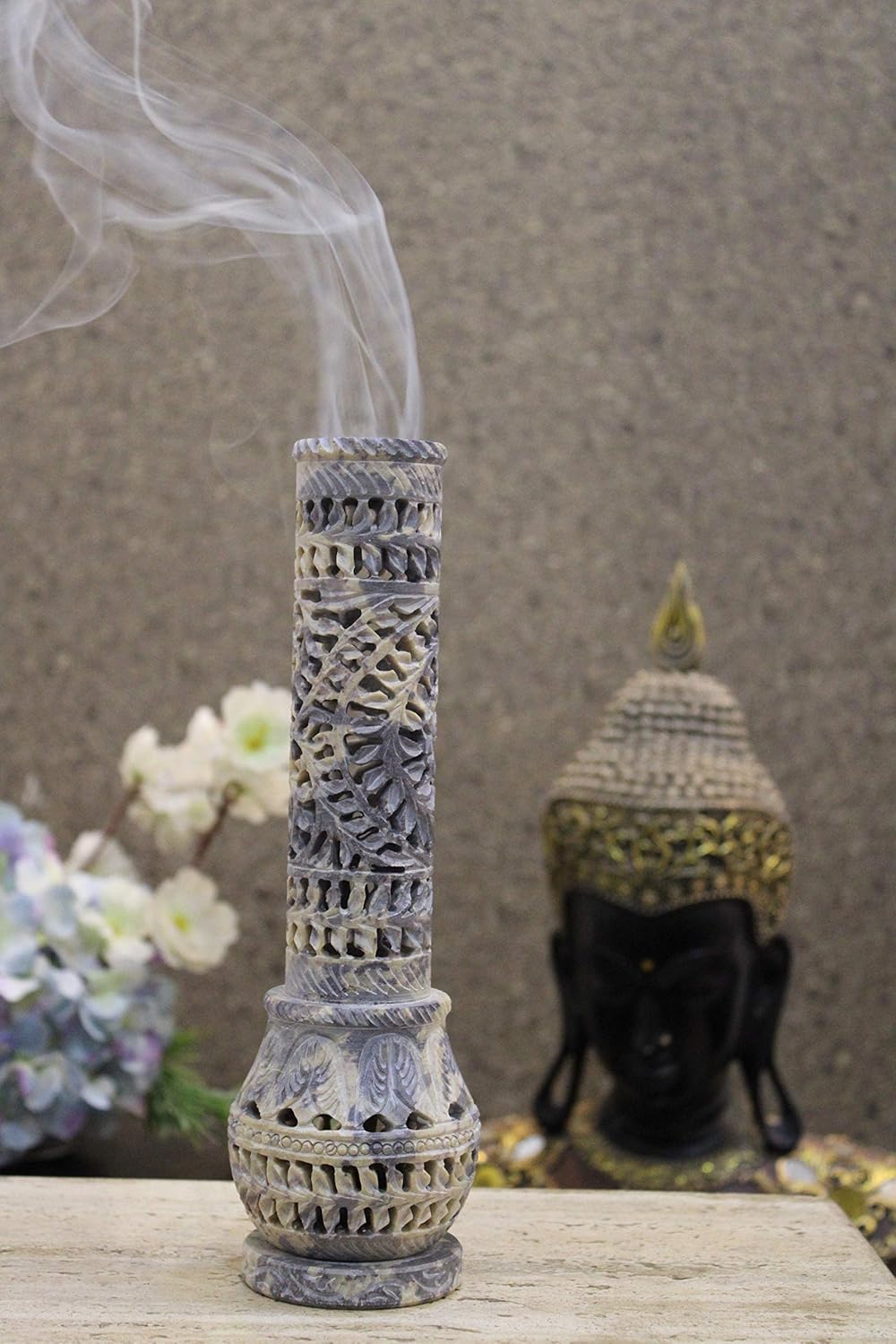 Carry Me Marble Soapstone Incense Holder