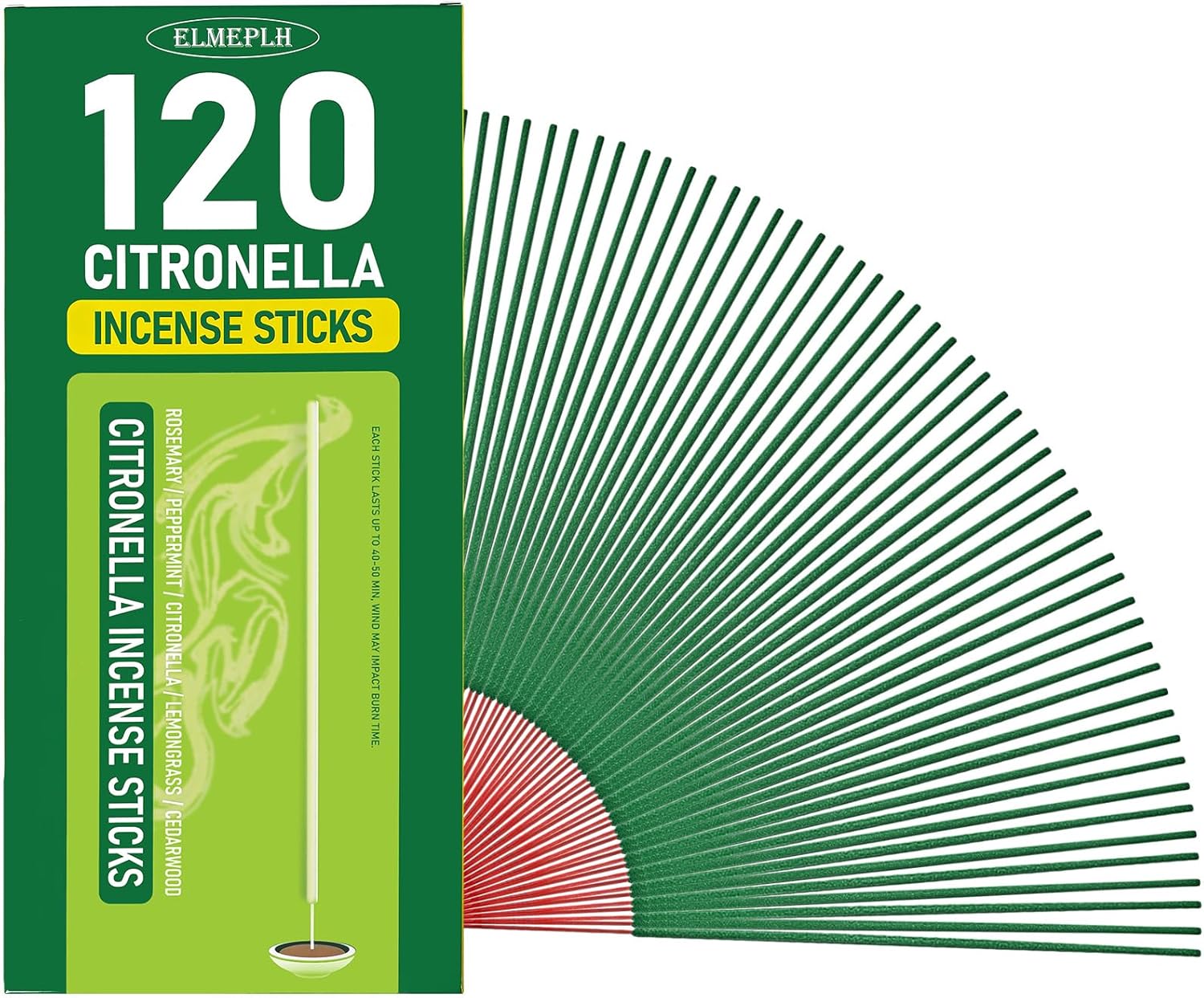Citronella Incense Sticks 120 Pieces - Perfect for Outdoor Use
