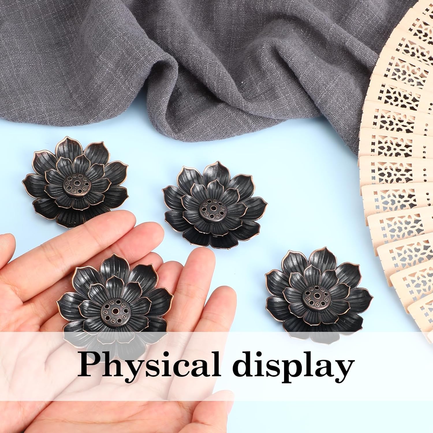 6 Pcs Lotus Incense Holders for Home Yoga Sauna SPA