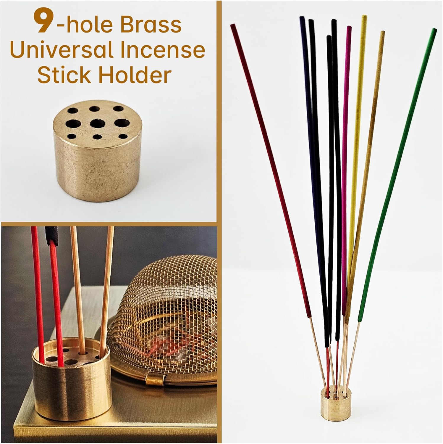 CiLon 4in1 Incense Holder with Tea Candle Warmer and Essential Oil Diffuser 1
