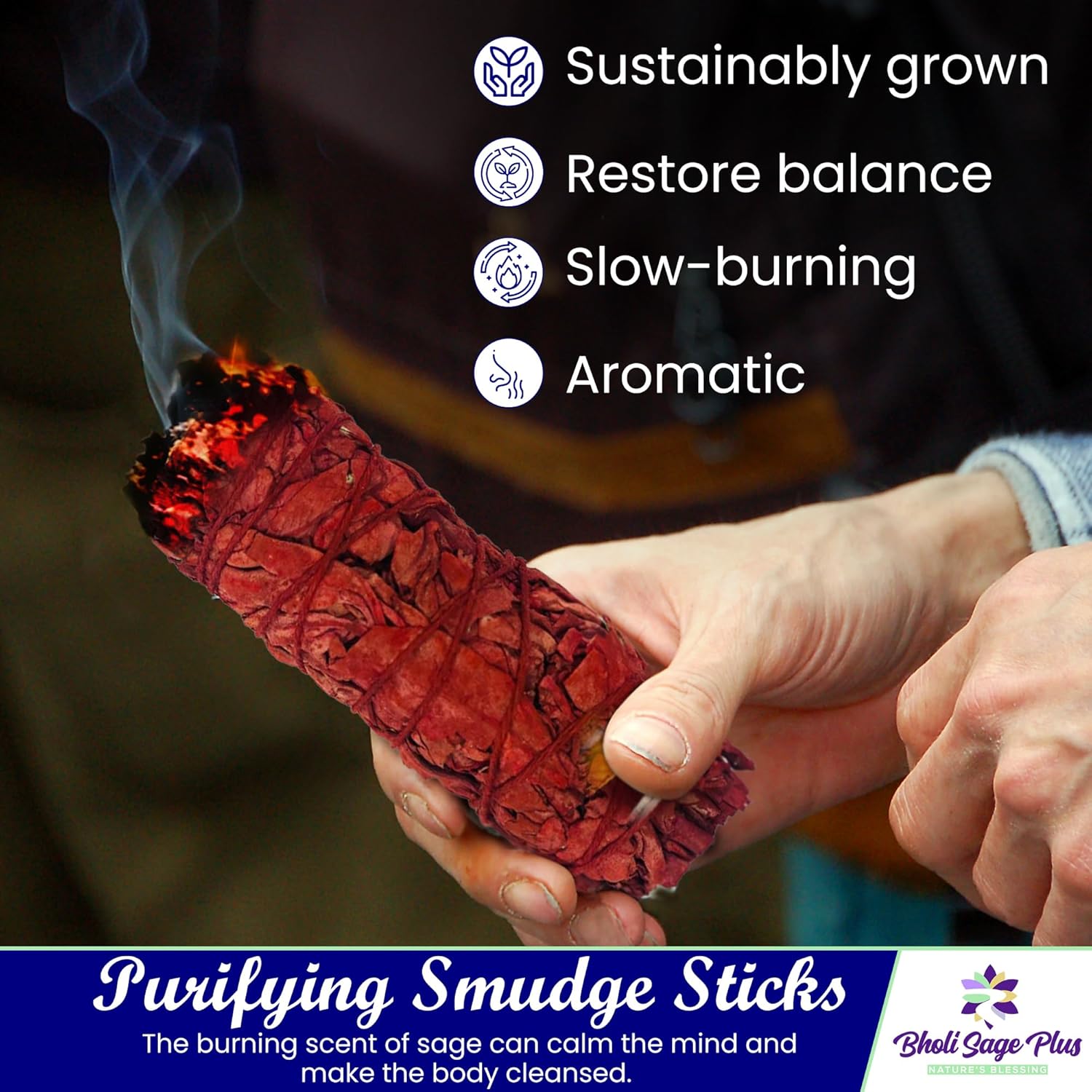 Sage Smudge Kit 4 Sticks for Cleansing and Harmony