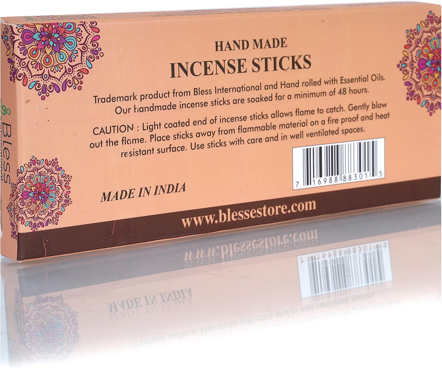 Bless Frankincense and Myrrh Natural Hand Dipped Incense Sticks 100 Sticks